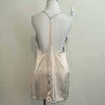 Nasty Gal women’s nude silky dress size 4 Photo 3