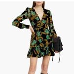 NWT Saloni Pia Velvet Silk Dress size 2 Photo 1