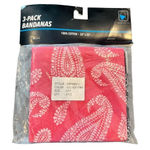 Fashion bandanas 100% cotton pack Red Photo 0