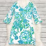 Lilly Pulitzer  Alden Crochet Lace Northeast Hahbah Print Knit Dress Photo 0