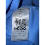 sleeveless blue romper athletic dress with a mesh skirt overlay front zip large Photo 5