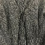 GNW Y2K Vintage Retro Chic Coquette Whimsygoth Tie Front Cardigan Womens Medium Black Photo 2