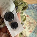 Open Edit Olive Polka Dot Print Long Sleeve Button Down Camp Shirt Large  Photo 5