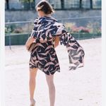 NWOT Valentino bird print cape dress Photo 3