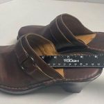 BORN Women’s Leather Clogs Mules Size 8 Brown Handcrafted Slip Ons Brown Photo 11