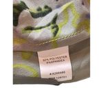 Kelly Clinton Lightweight Bright Yellow Green Floral 3/4 Sleeve Pullover Top 24 Photo 8