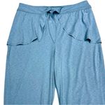 Free People FP Movement Blue Wide Leg Lounge Pants with Tie Waist, Size Large EUC Photo 2