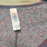 LuLaRoe XS Purple Feather Print Casual Top Photo 1