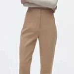 ZARA High Waisted High Rise Viscose Blend Taupe Beige Women’s Pants SZ S #2013 Photo 0
