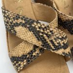 Italian Shoemakers NEW  Womens 8 Shoes Wedge Sandals Snakeskin Print Crisscross Photo 10