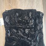 ZARA  Black Strapless Snakeskin Velvet & Sequin Mini Dress - Size XS Photo 2