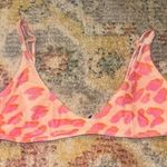 Triangl pink and Orange Leopard Print Bikini Top Size L Photo 0