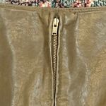 Free People FINAL PRICE NWT l Tobacco Green Vegan Suede Mini Skirt Photo 4