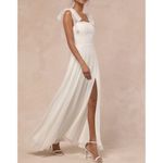 NWT Lulus Women's White Radiant Romance White Tie Photo 2