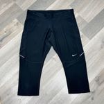 Nike Dri Fit Filament Running Capri Crop Leggings Black Small 519841-010 Photo 2