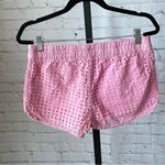 Lily Pulitzer For Target Women’s Pink Eyelet Lace Overlay Shorts Size Medium Photo 1