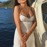 ZARA  mini white dress lace now lingerie inspired casual summer slip satin Photo 3