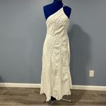 Free People  Ivory Bella Linen Blend Maxi Dress Photo 3