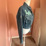 VTG 80s 90s LA GEAR cropped pastel patchwork streetwear jean jacket rockabilly L Size L Photo 3