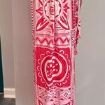 Rachel Zoe NWT boho red pink wide leg pant - M Photo 3