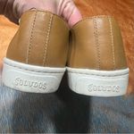 Soludos  Otomi Embroidered slip on shoes tan white size 9 Photo 3