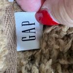 Gap  Teddy Sherpa Fleece Sweatshirt Pull Over Womens M Brown PREOWNED Photo 3
