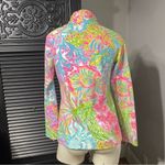 Lilly Pulitzer LILLY PULITZER CAPTAIN POPOVER CORAL REEF BRIGHTS Half Zip Long Sleeve Shirt XS Photo 1