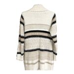 G.H. Bass & Co Size S Sweater Black, Tan and Cream Snap Cardigan Cowl Neck White Photo 1