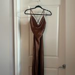 ASOS  Brown One Shoulder Gown for Wedding Guest Photo 5