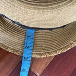 Tommy Bahama Paper Straw Sun Hat Brown Ties Caribbean Summer Beach Cruise Boho Photo 5