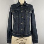 Salt Works Womens S Button Up Fitted Stanton Denim Jacket Long Sleeve Rinse Wash Blue Photo 0