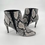 Worthington  Lorna Snakeskin Ankle Booties Women 9.5 Pointed Toe Memoryfoam Zipup Photo 3