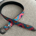 Vintage novo Colorful Striped Women's Belt Pink Photo 0