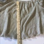 ZARA Silver short sleeve party crop top Photo 5