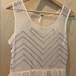 Free People Sheer Mini Slip Dress Beaded Sparkly Art Deco Size XS Photo 2