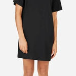 Everlane  The Japanese GoWeave Zip Short Sleeve Tee Dress‎ in Black Size US 0 Photo 0