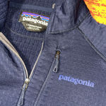 Patagonia 🥶  R1 Regulator POLARTEC Jacket Women's Large L Blue Half Zip Pullover Photo 3