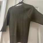 Dark Olive Pleated Inspired Top Green Size 6 Photo 2