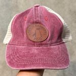 Santa Barbara Zoo Distressed Pink SnapBack Trucker Hat Tan Photo 0