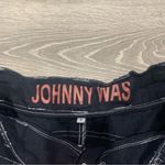 Johnny Was  Blue White Stitch Shorts Photo 4