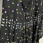 Free People $128  BLACK PRINTED LONG SLEEVE CORYN MINI DRESS Sz 4  :W07: Photo 3