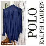 Polo 🌻 Ralph Lauren Open Front Silk Cardigan Sz L NWT Photo 1