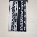 Nike Six Pack Stretchy Athletic Sporty Black and White Headbands Set NWT Photo 2