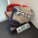 American Eagle  Outfitters Blue Tan Aztec Hooded Pullover Sweater Size Medium Photo 12