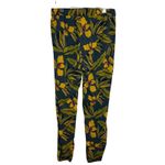 Toad &‎ Co Sunkissed Joggers Green Yellow Size XS Hawaiian Tropical Leaf Summer Photo 1