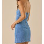 Altar'd State NEW Altar’d State Denim Strapless Mini Dress Size XXL NWT Photo 3