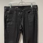 AG Adriano Goldschmied Adriano Goldschmeid The Beau Slouchy Skinny Size 27R Faux Leather Photo 4