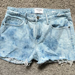 frame denim FRAME Le Grand Garcon High Waist Cutoff Denim Shorts Photo 0