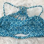 Tori Praver Swimwear Tori Praver Seafoam Teal Blue Moroccan Boho Macrame Bikini Swim Top New S XL new Photo 3
