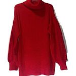 JODIFL  Red Turtleneck Sweater Women’s Medium Photo 0